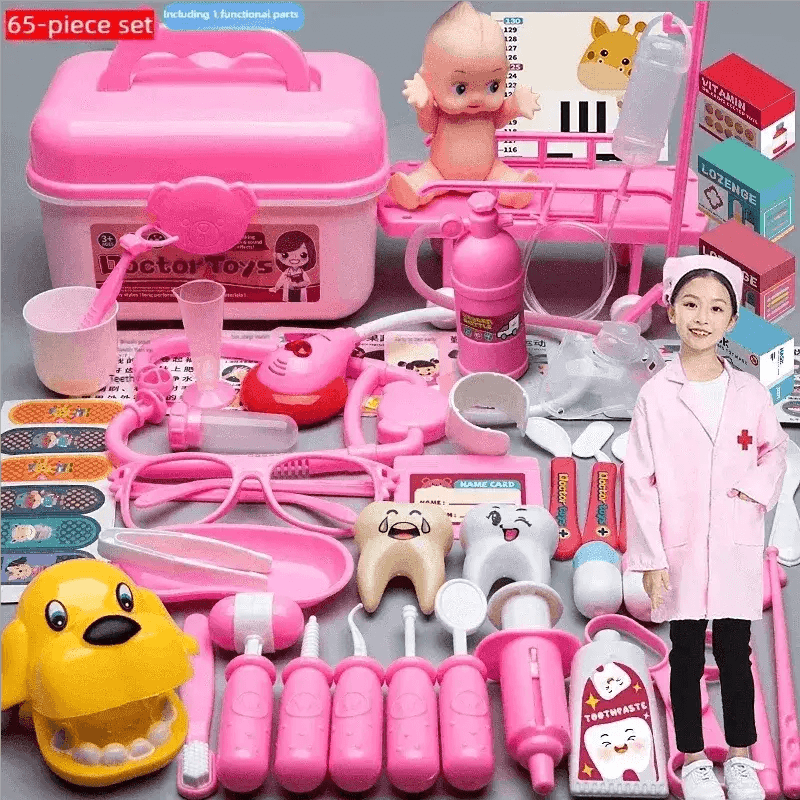 WizKidz Doctor Nurse Role Play Set Medical Tools Trolley Box - ToylandEU