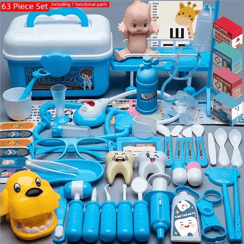 WizKidz Doctor Nurse Role Play Set Medical Tools Trolley Box - ToylandEU