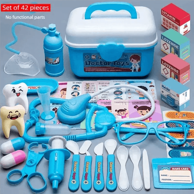 WizKidz Doctor Nurse Role Play Set Medical Tools Trolley Box - ToylandEU