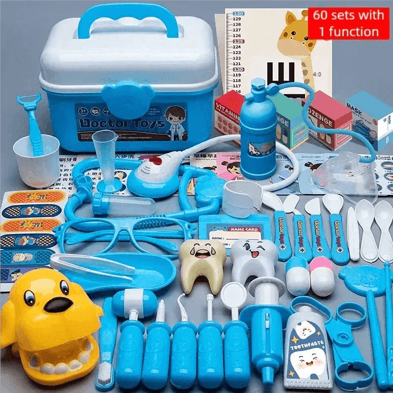 WizKidz Doctor Nurse Role Play Set Medical Tools Trolley Box - ToylandEU