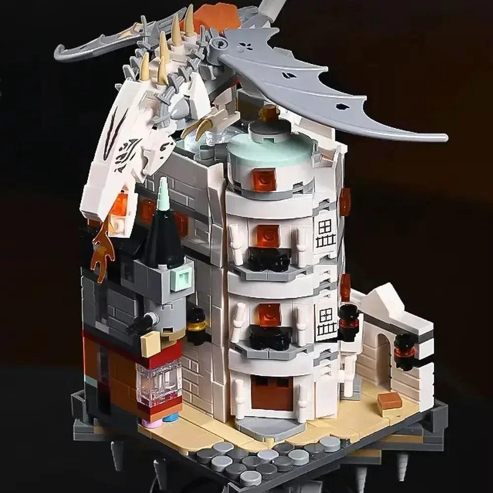  Wizard Tower Dragon Building Blocks Creative Play Set Durable -  ToylandEU™