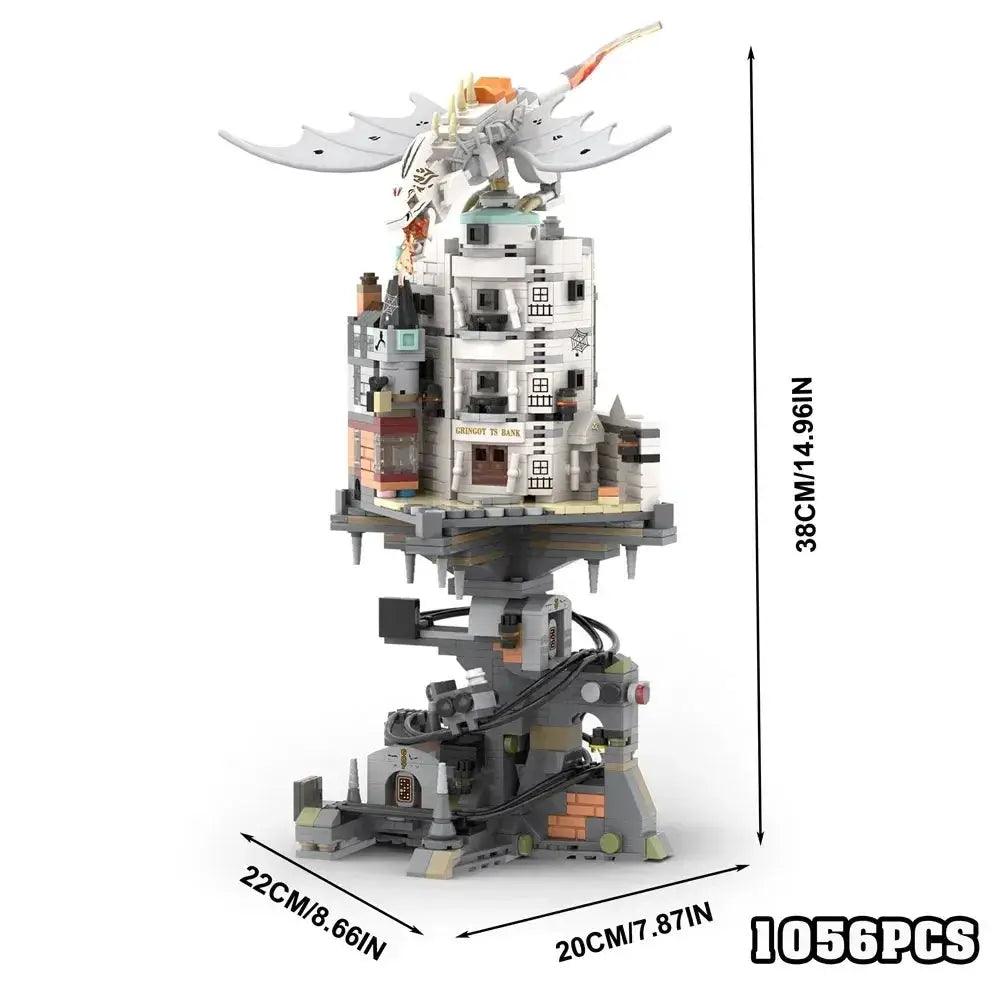  Wizard Tower Dragon Building Blocks Creative Play Set Durable -  ToylandEU™