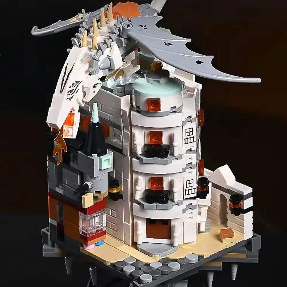 Wizard Tower Dragon Building Blocks Set For Creative Play - ToylandEU