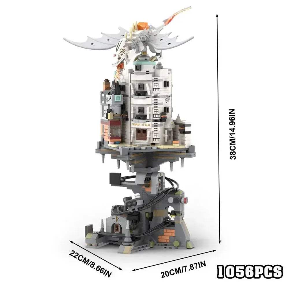 Wizard Tower Dragon Building Blocks Set For Creative Play - ToylandEU