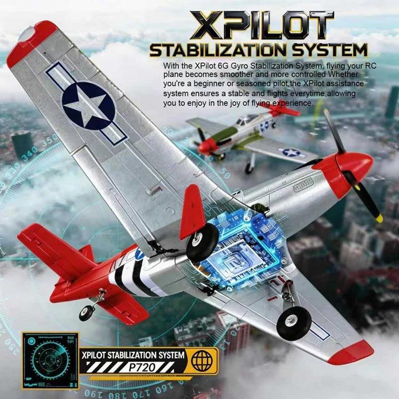 Wltoys P51D Rc Plane | 4 Channel Aerobatic | Toylandeu™