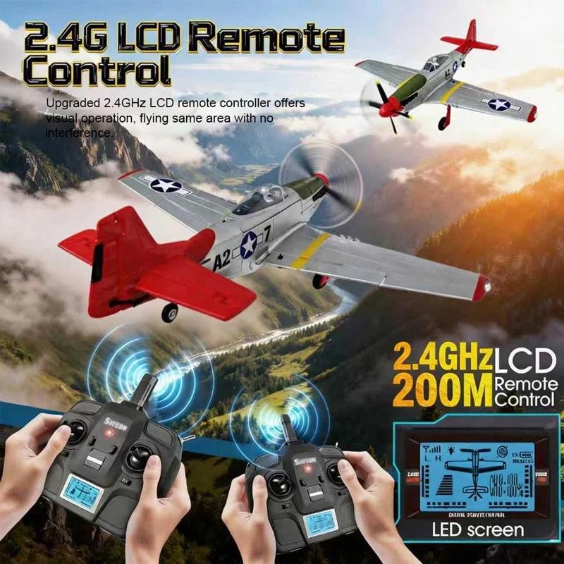 Wltoys P51D Rc Plane | 4 Channel Aerobatic | Toylandeu™