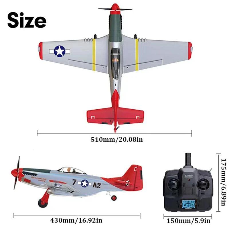 Wltoys P51D Rc Plane | 4 Channel Aerobatic | Toylandeu™