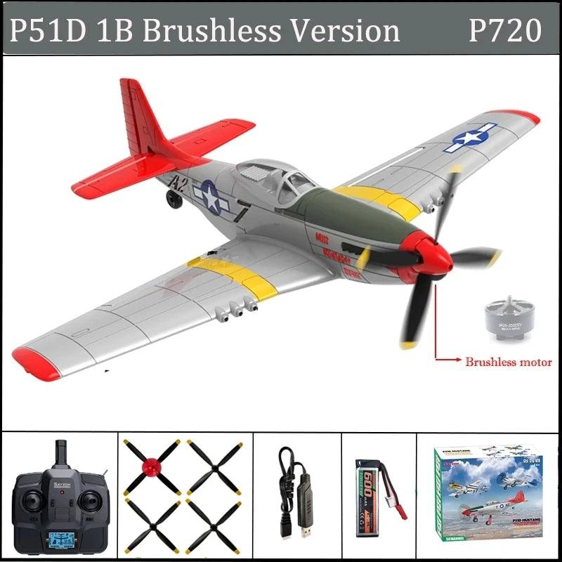 Wltoys P51D Rc Plane | 4 Channel Aerobatic | Toylandeu™