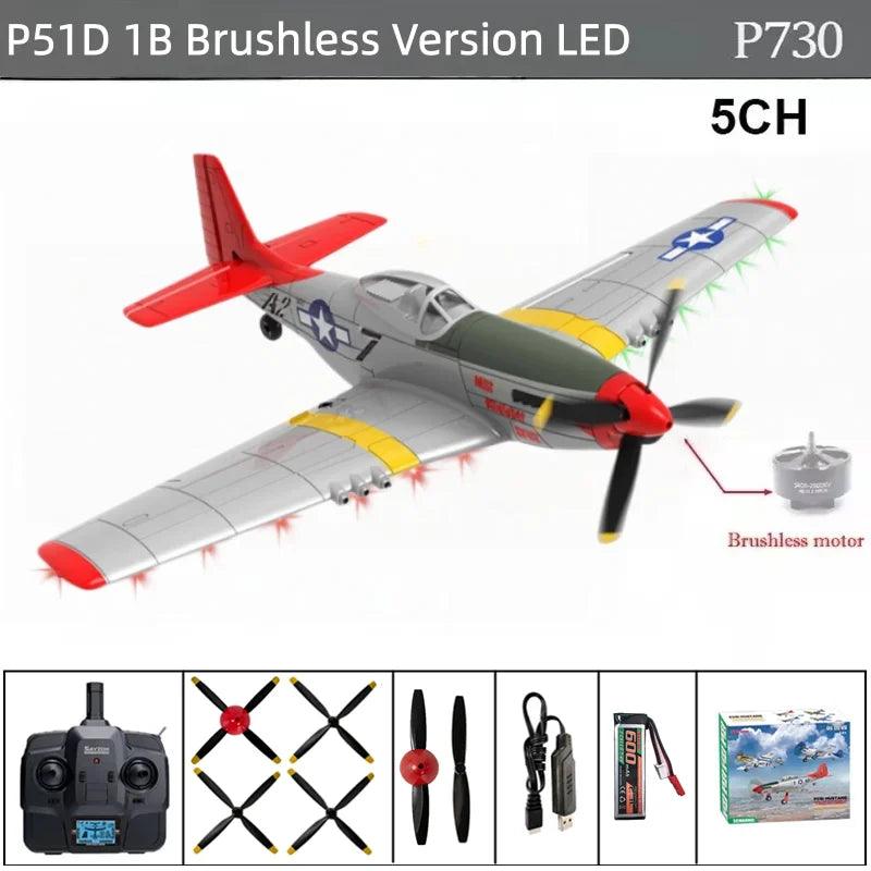 Wltoys P51D Rc Plane | 4 Channel Aerobatic | Toylandeu™