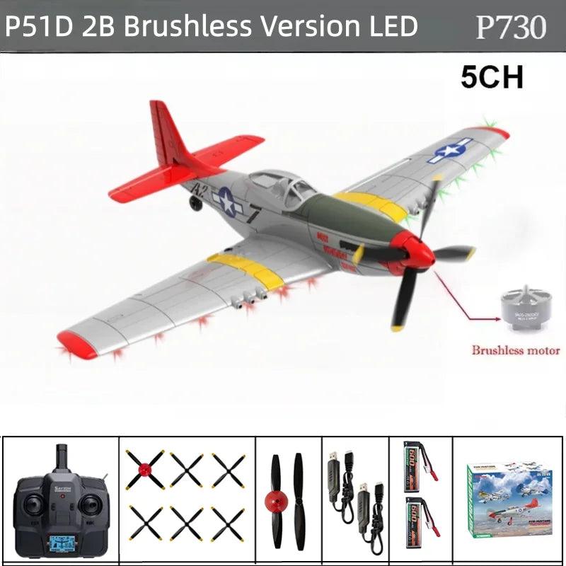 Wltoys P51D Rc Plane | 4 Channel Aerobatic | Toylandeu™