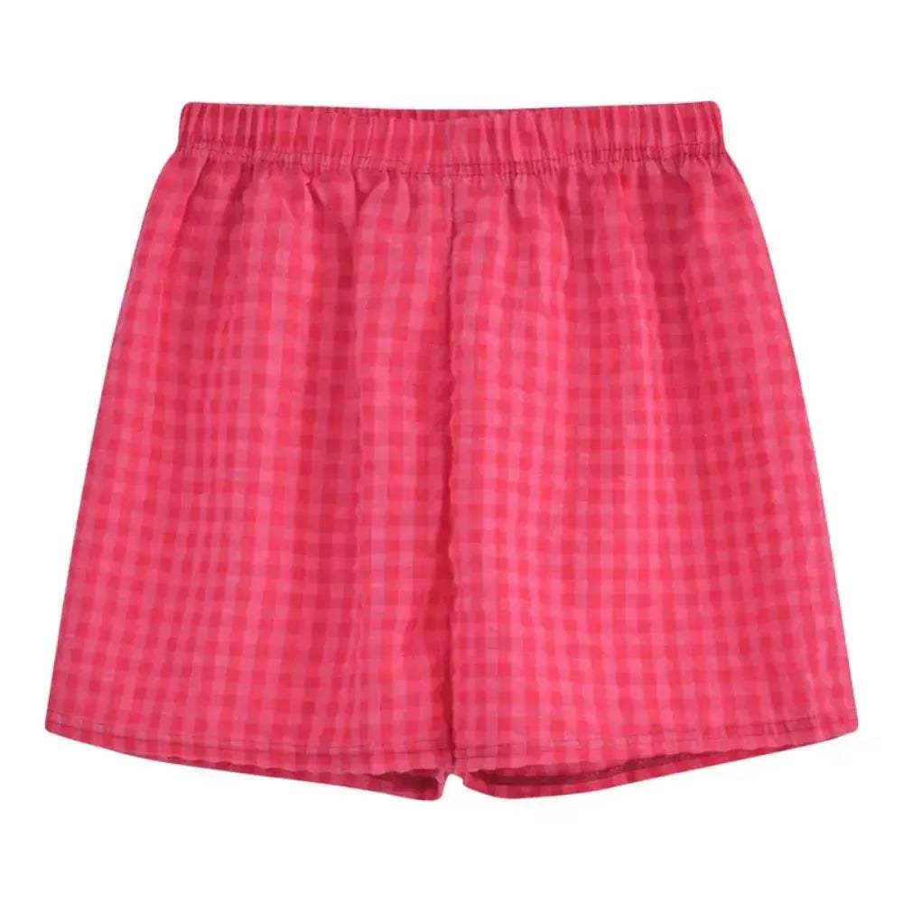 Women Plaid Pajama Shorts High Waisted Sleepwear Summer - ToylandEU