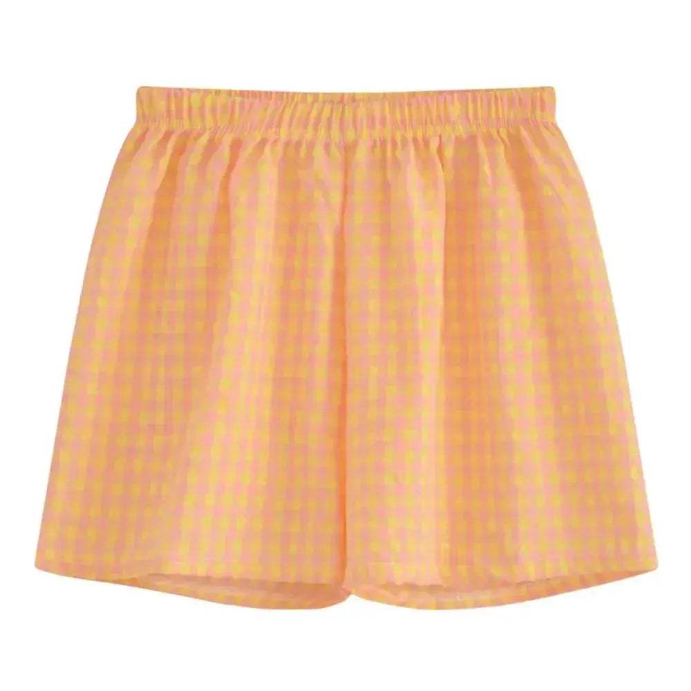 Women Plaid Pajama Shorts High Waisted Sleepwear Summer - ToylandEU
