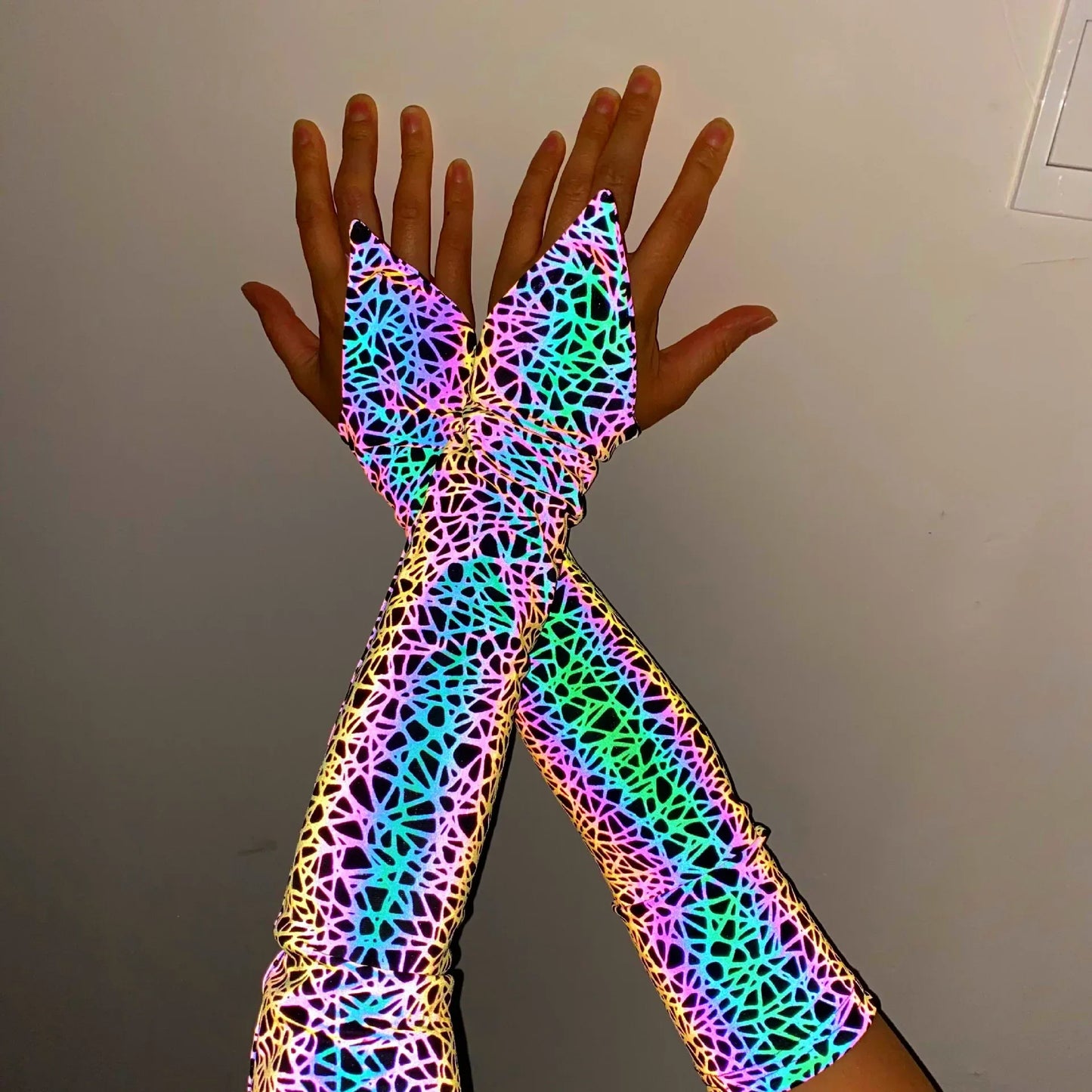 Women Reflective Arm Sleeves Sunscreen UV Sun Protection - ToylandEU