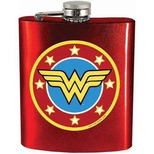 Wonder Woman Hip Flask Stainless Steel 7 Ounce Gift - ToylandEU