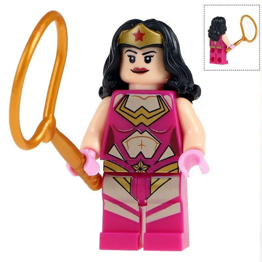 Wonder Woman Figure Pink Suit ABS Plastic Collectible Display Figure For Display And Collection - ToylandEU