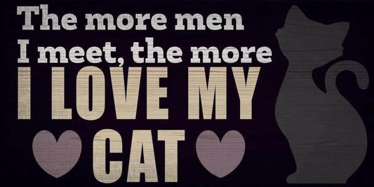  Wood Pet Sign I Love My Cat 10 By 5 Inches With Rope -  ToylandEU™
