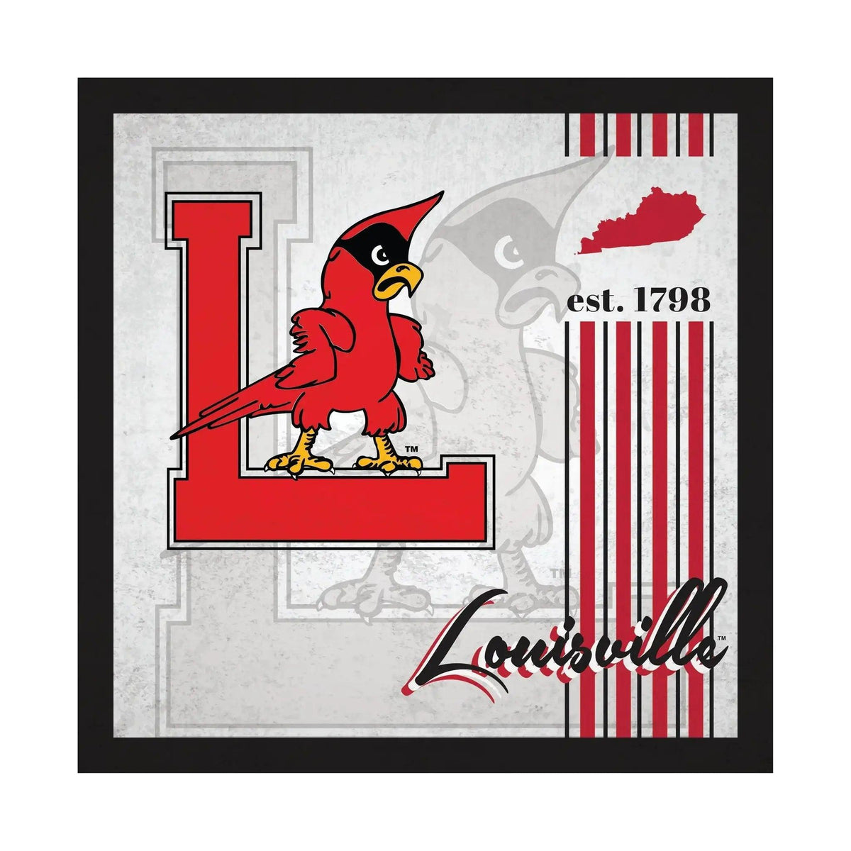  Louisville Cardinals Wood Sign 10x10 Album Design Edition -  ToylandEU™