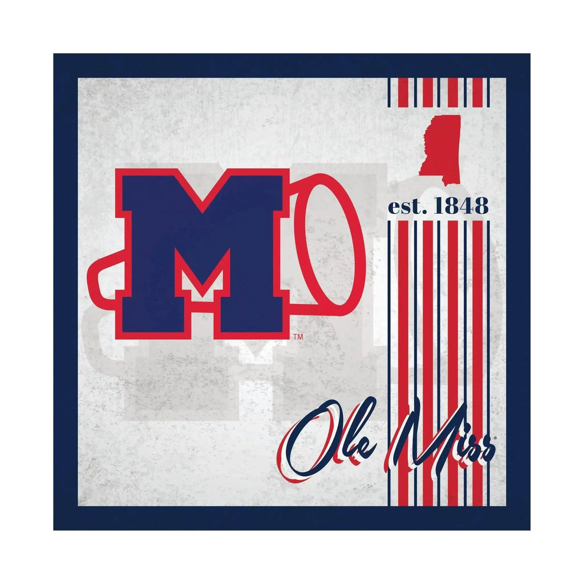  Mississippi Rebels Wood Sign 10x10 Album Design Decor -  ToylandEU™