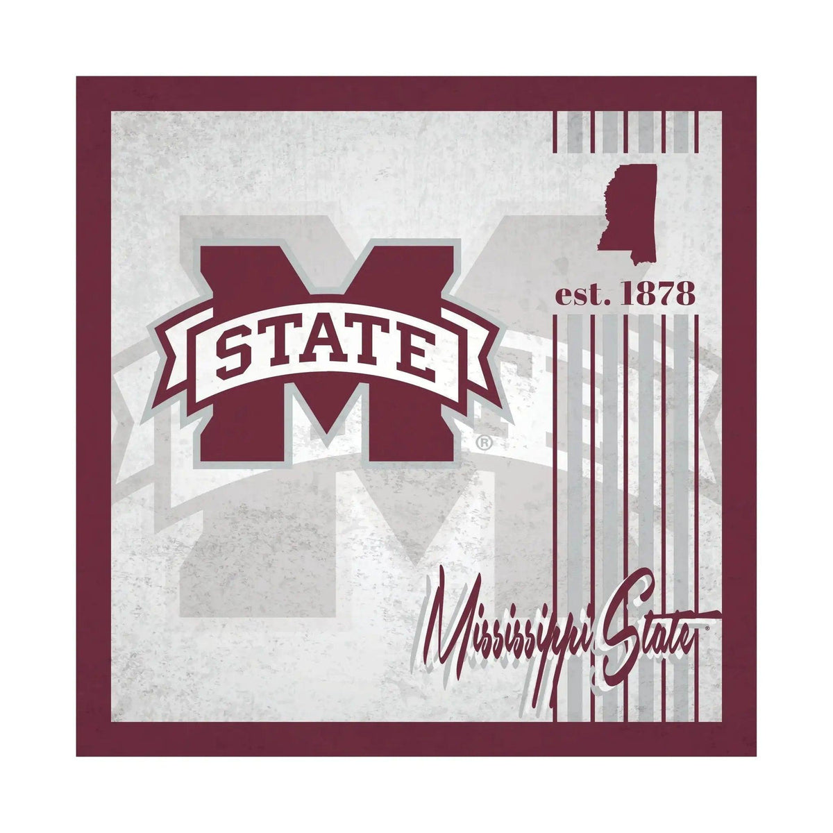  Mississippi State Bulldogs Wood Sign 10x10 Album Design -  ToylandEU™