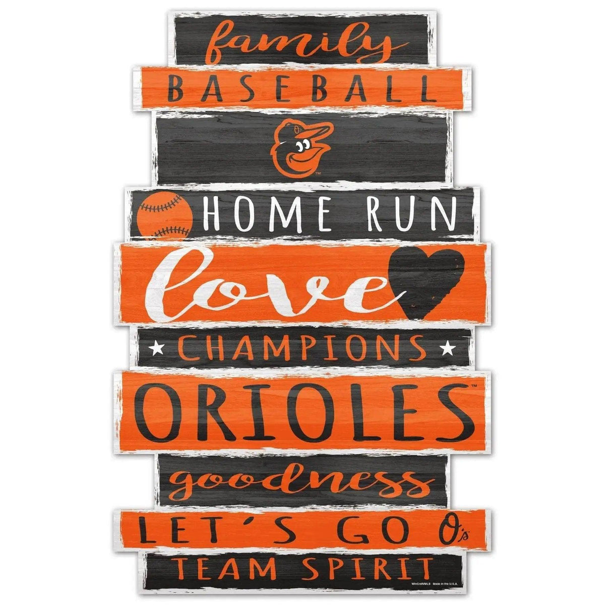  Baltimore Orioles 11x17 Wood Family Sign Established Date -  ToylandEU™
