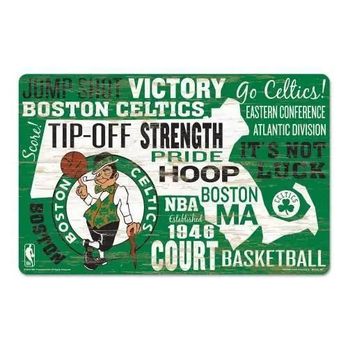  Boston Celtics 11x17 Wood Wordage Sign Established Date -  ToylandEU™
