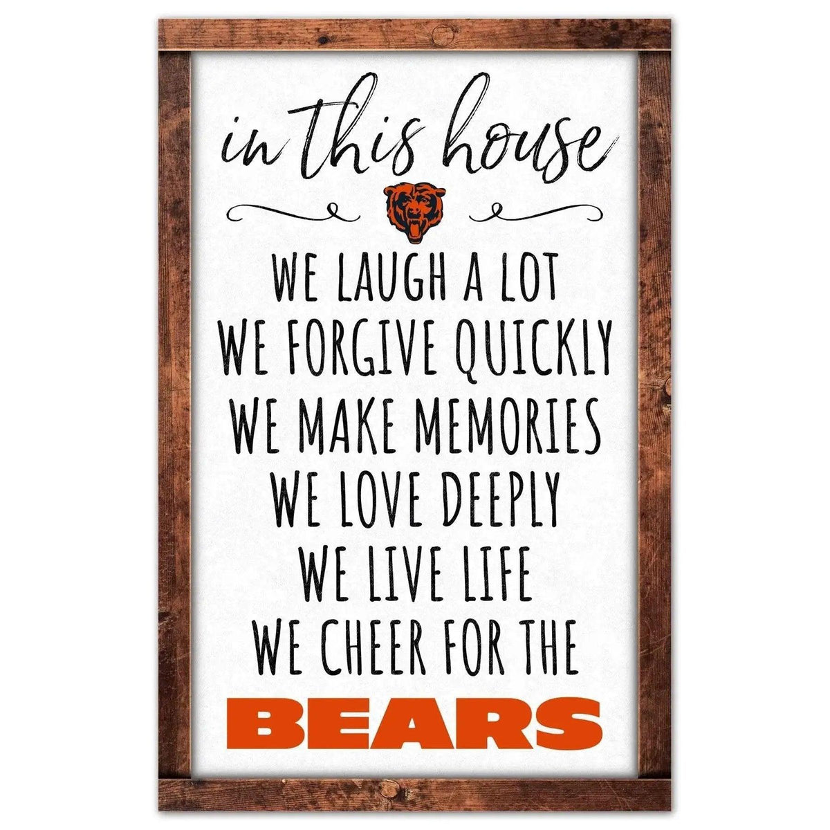  Chicago Bears Sign 11x17 Wood Wall Art For This House -  ToylandEU™