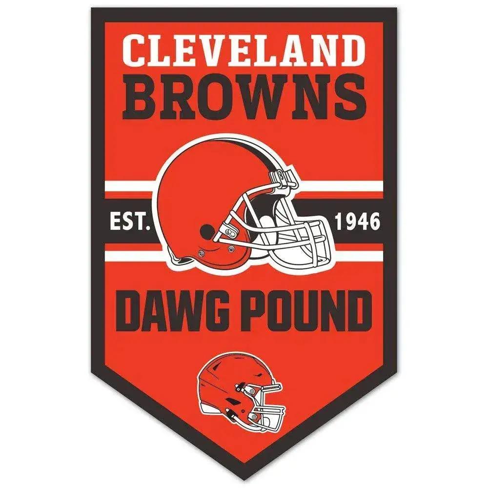  Cleveland Browns Sign 11x17 Wood Chevron Wall Display -  ToylandEU™