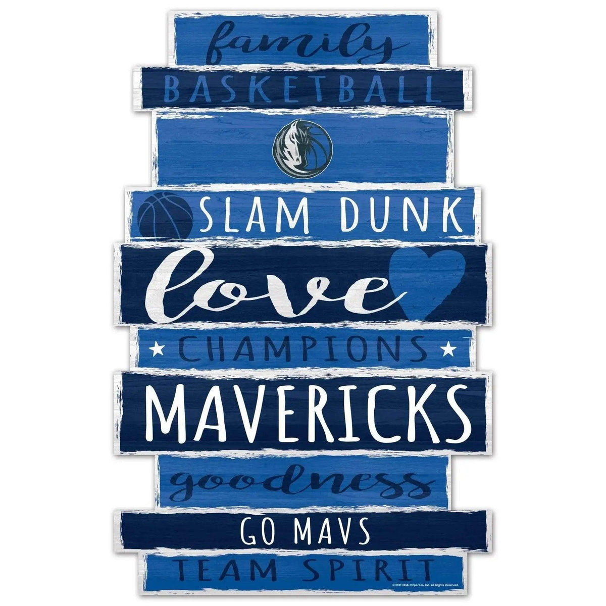  Dallas Mavericks 11x17 Wood Sign Wincraft Family Word -  ToylandEU™