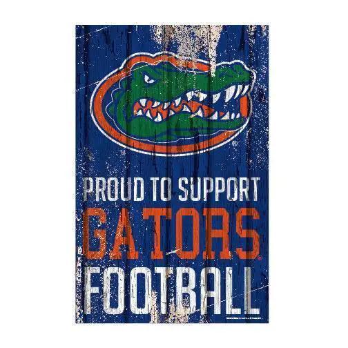  Florida Gators 11x17 Wood Sign Proudly Supports Team Spirit -  ToylandEU™