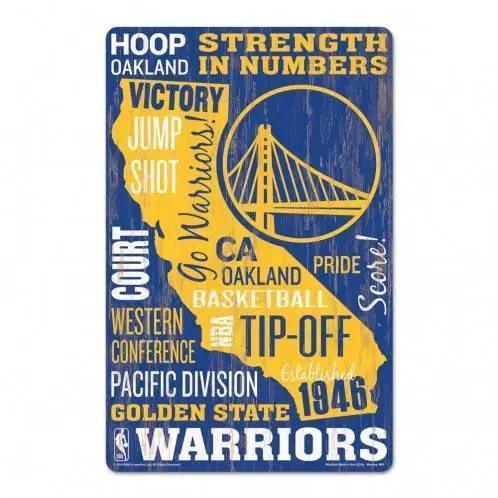  Golden State Warriors Sign 11x17 Wood Wordage Design -  ToylandEU™
