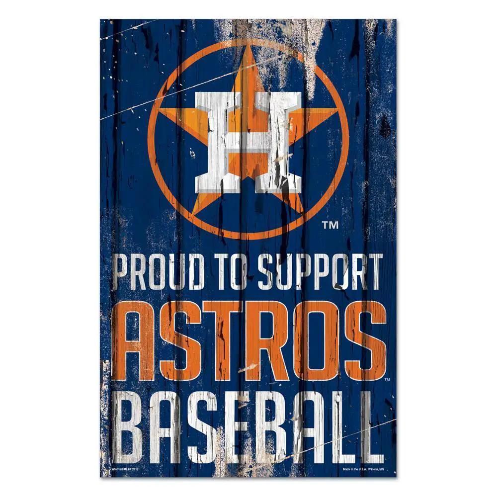  Houston Astros Wood Sign 11x17 Proud to Support Design -  ToylandEU™
