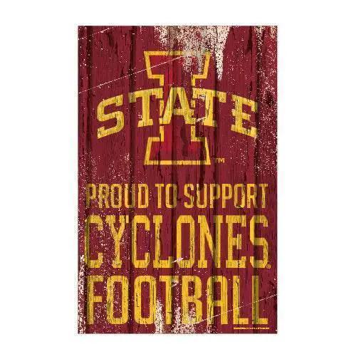  Iowa State Cyclones Wood Sign 11x17 Inches Proud To Support -  ToylandEU™