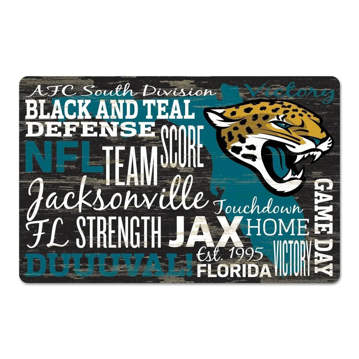  Jacksonville Jaguars Sign 11x17 Wood Wordage Wall Plaque -  ToylandEU™