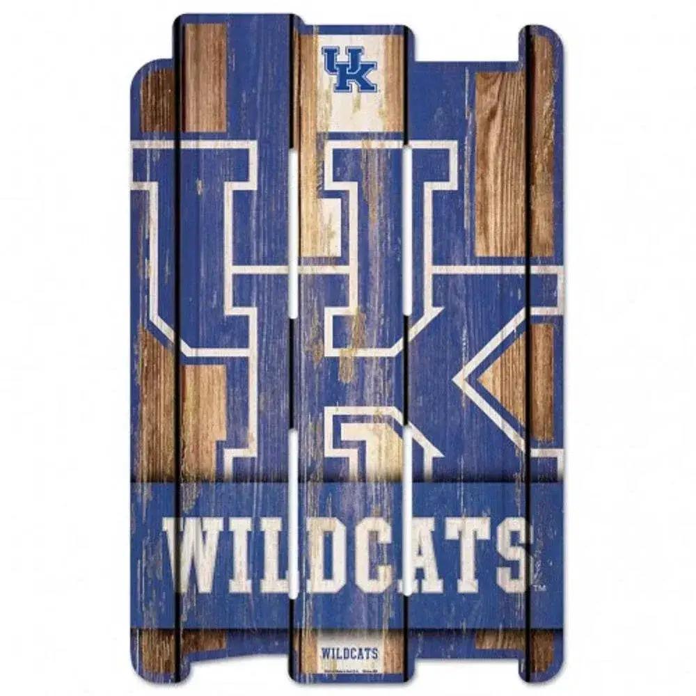  Kentucky Wildcats Wood Fence Sign 11x17 Retro Whitewash -  ToylandEU™