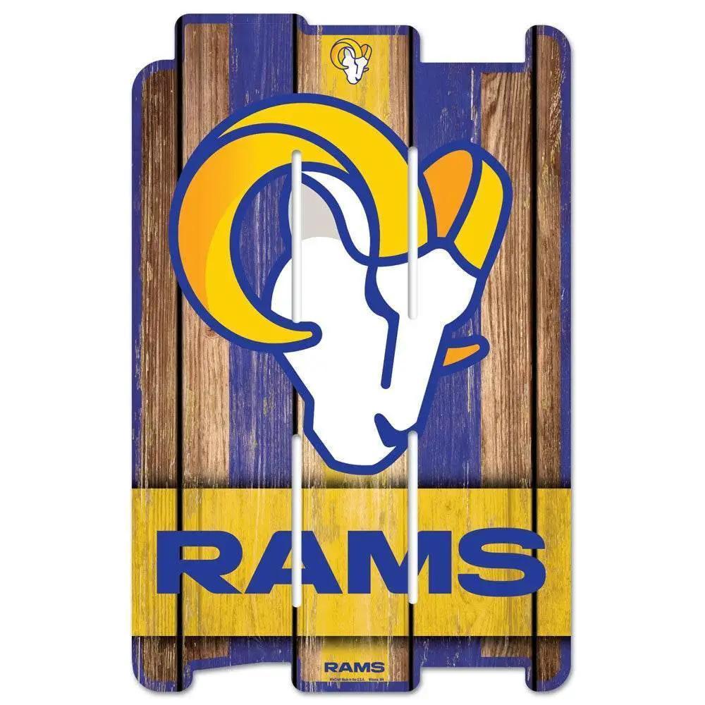  Los Angeles Rams Wood Fence Sign 11x17 Retro Whitewashed -  ToylandEU™