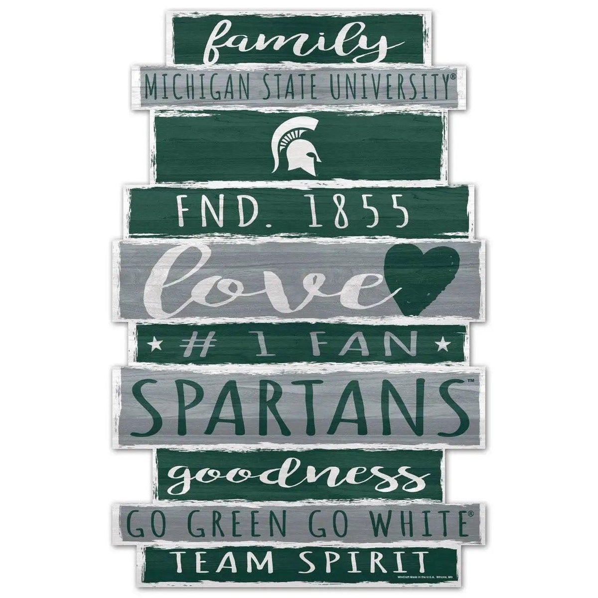  Michigan State Spartans 11x17 Wood Sign Established Date -  ToylandEU™