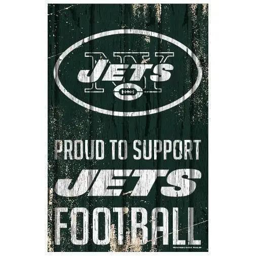  New York Jets 11x17 Wood Sign Proud to Support Design -  ToylandEU™