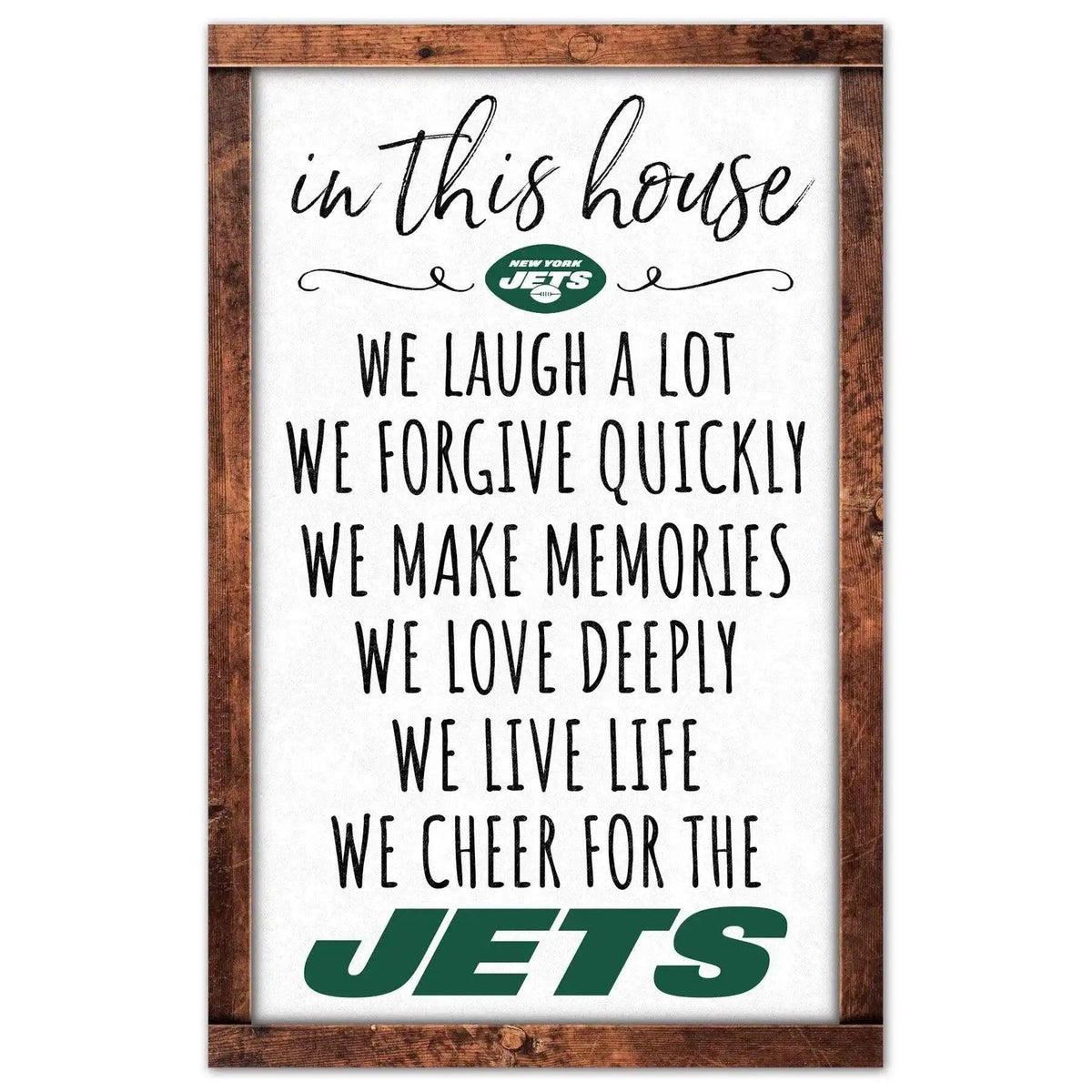  New York Jets Sign 11x17 Wood Sign In This House Decor -  ToylandEU™