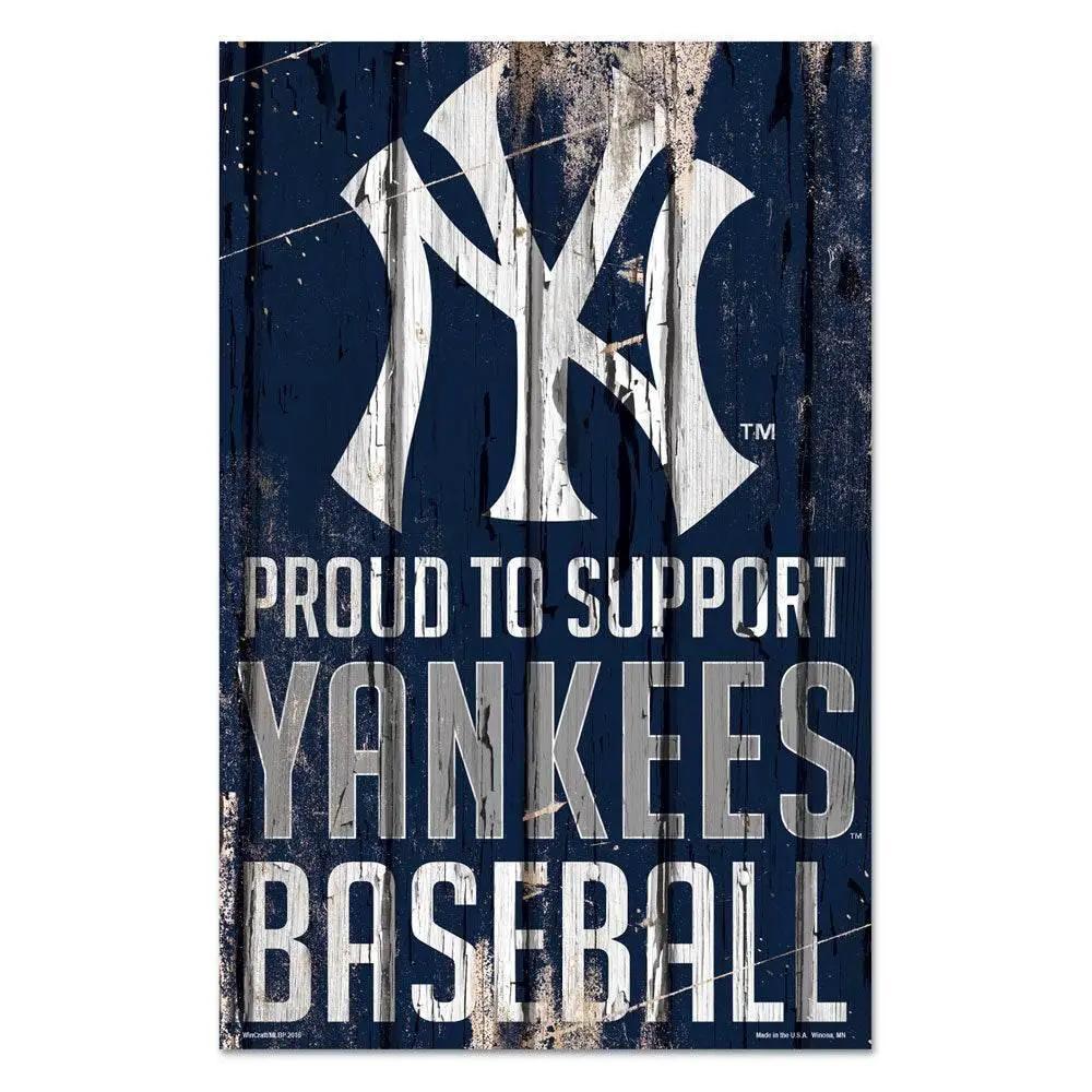  New York Yankees 11x17 Wood Sign Proud to Support Design -  ToylandEU™