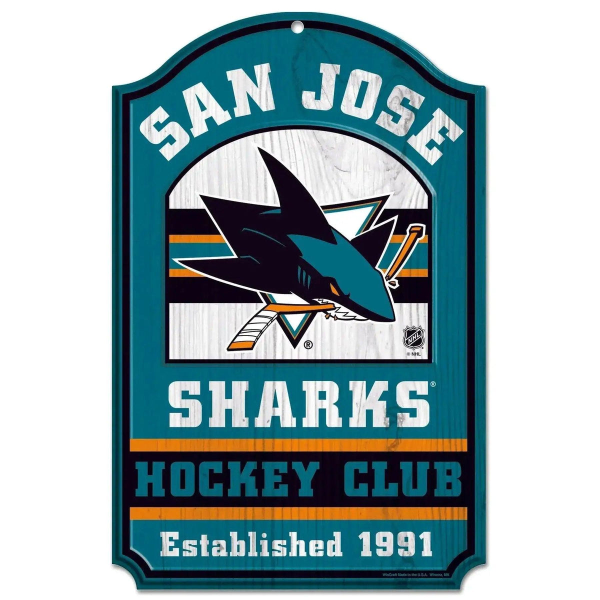  San Jose Sharks Wood Sign 11x17 Hockey Decor Indoor -  ToylandEU™