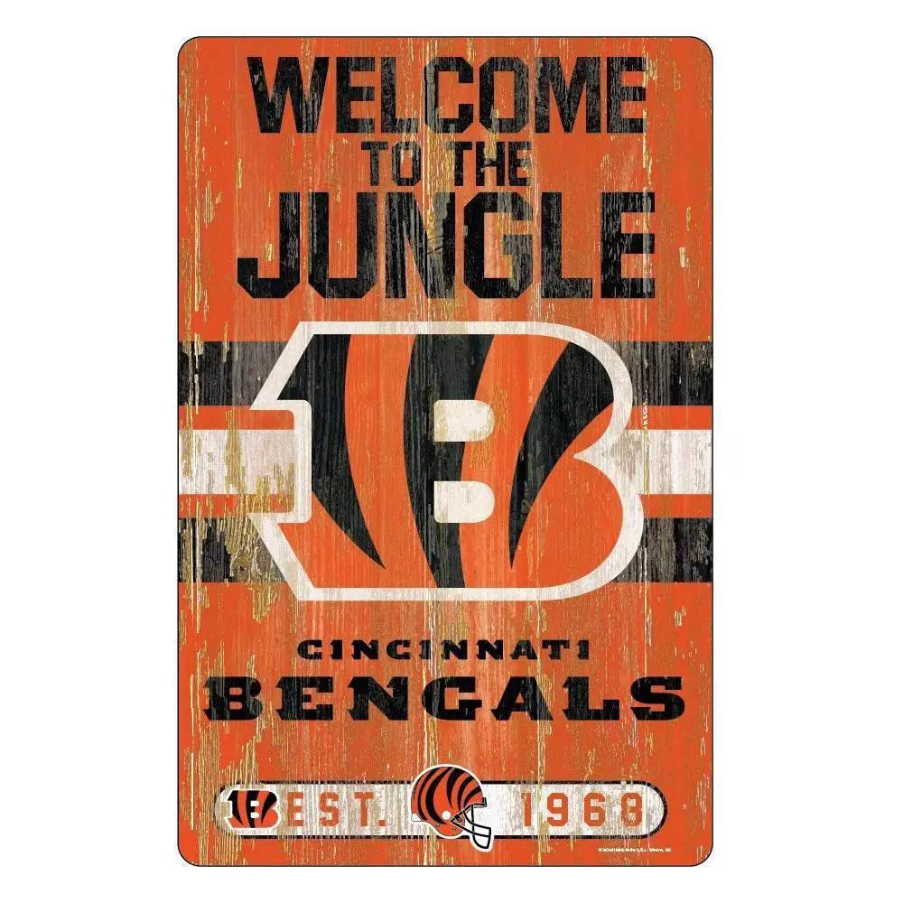  Cincinnati Bengals 11x17 Wood Sign Slogan Design Wincraft -  ToylandEU™