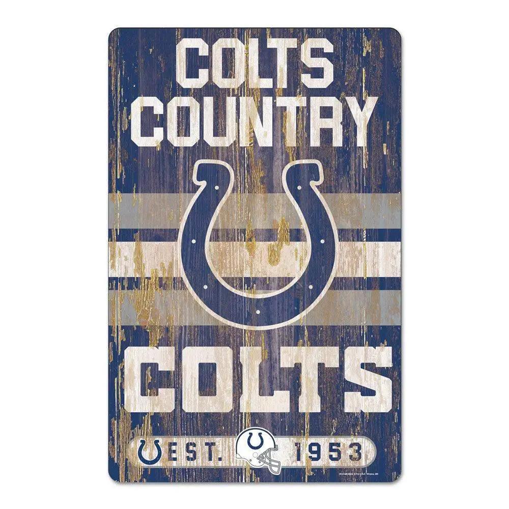  Indianapolis Colts Wood Sign 11x17 Slogan Decor Display -  ToylandEU™