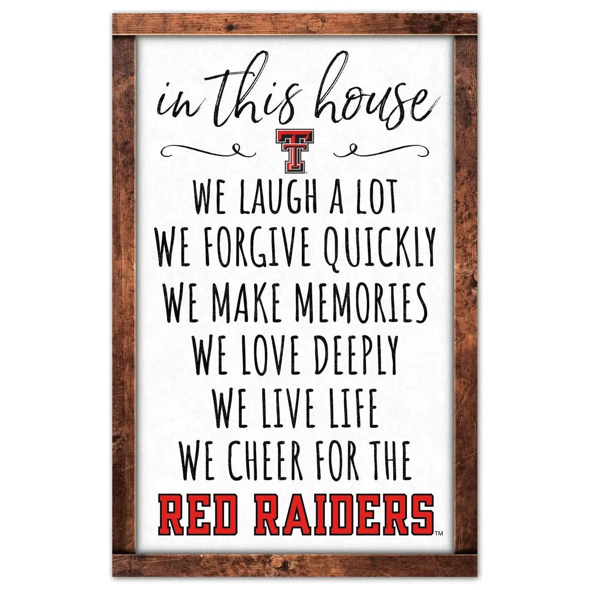  Texas Tech Red Raiders Sign 11x17 Wood Wall Decor Piece -  ToylandEU™