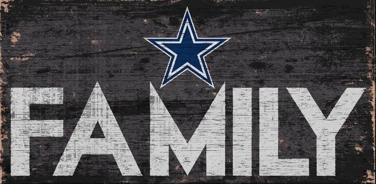 Dallas Cowboys Wood Sign Family Design 12 By 6 Inches -  ToylandEU™