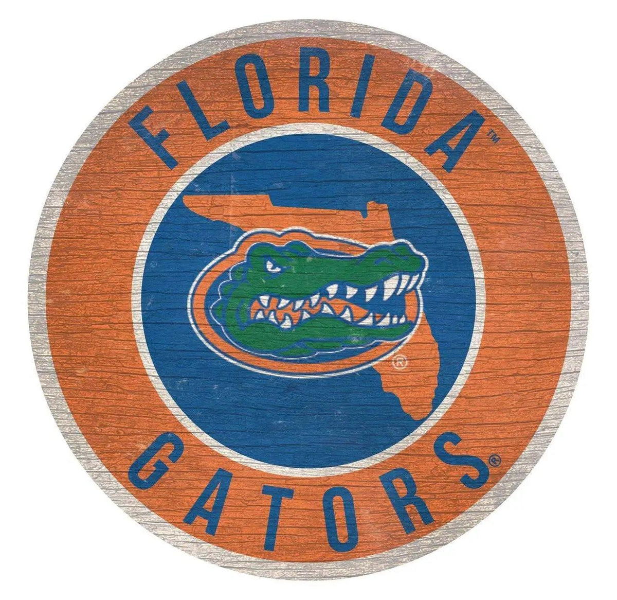  Florida Gators Wood Round Sign 12 Inch State Design -  ToylandEU™