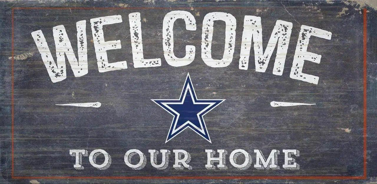  Dallas Cowboys Wood Sign 12x6 Welcome Home Rope Hanger -  ToylandEU™