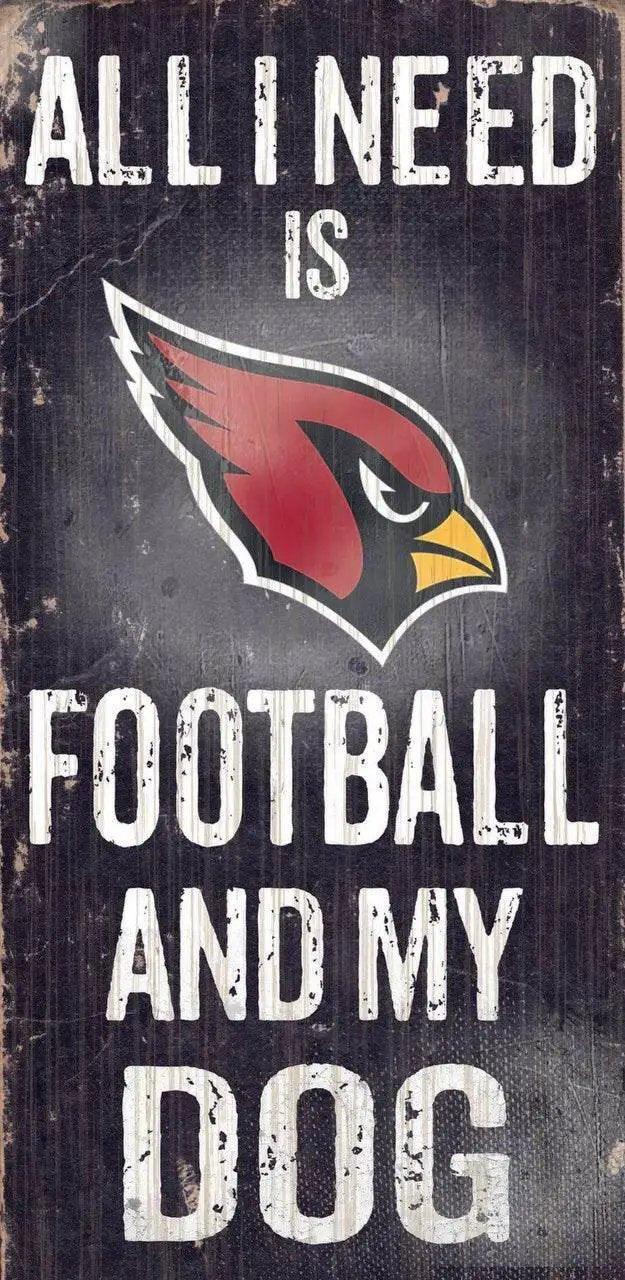  Arizona Cardinals Wood Sign Football and Dog 12x6 Inches -  ToylandEU™