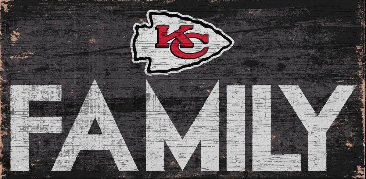  Kansas City Chiefs Wood Sign 12x6 Family Design Wall -  ToylandEU™