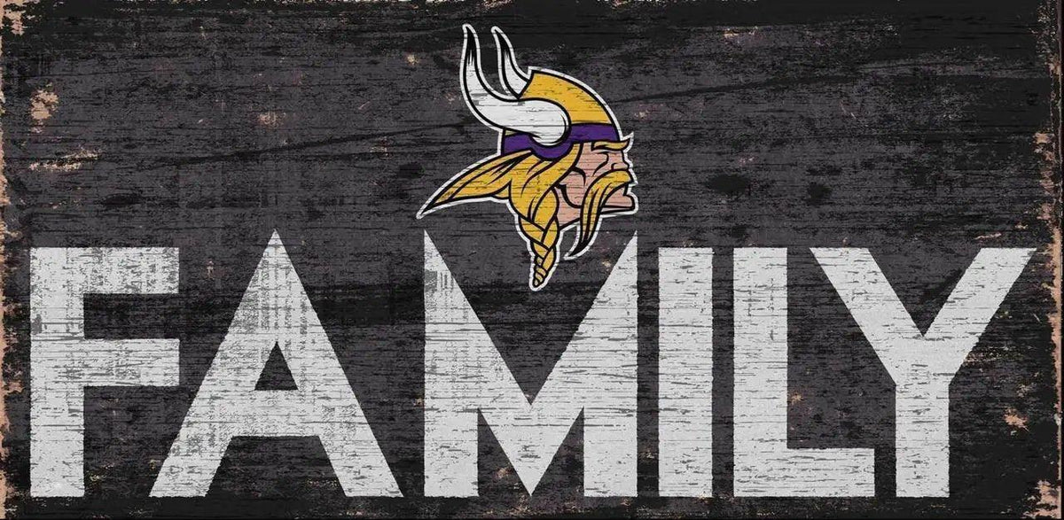 Minnesota Vikings Wood Sign 12x6 Family Design Wall Art -  ToylandEU™