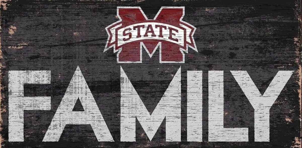  Mississippi State Bulldogs Wood Sign 12x6 Family Design -  ToylandEU™